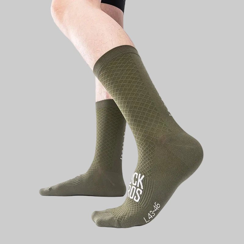 Pack 2 calcetines unisex de ciclismo transpirables y elásticos