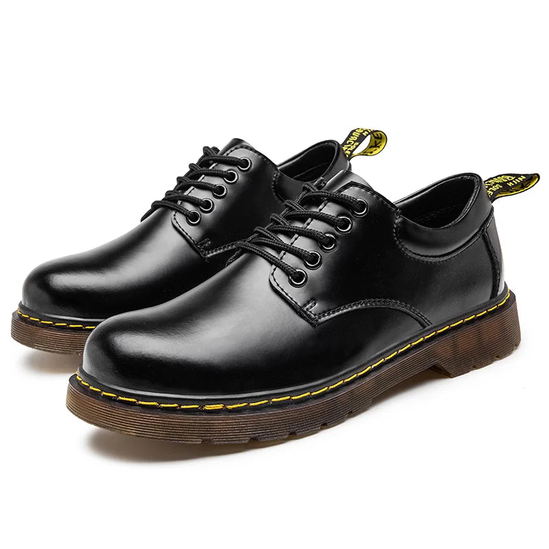 Botas Oxford hombre cuero elegante con cordones – botines clásicos cómodos
