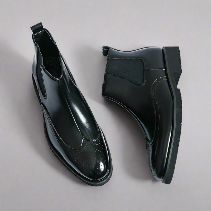Botas Chelsea hombre sin cordones acabado refinado – botines elegantes diarios