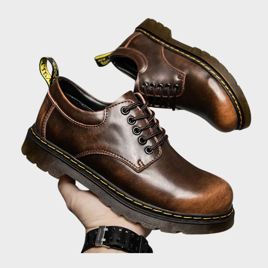 Botas Oxford hombre cuero elegante con cordones – botines clásicos cómodos