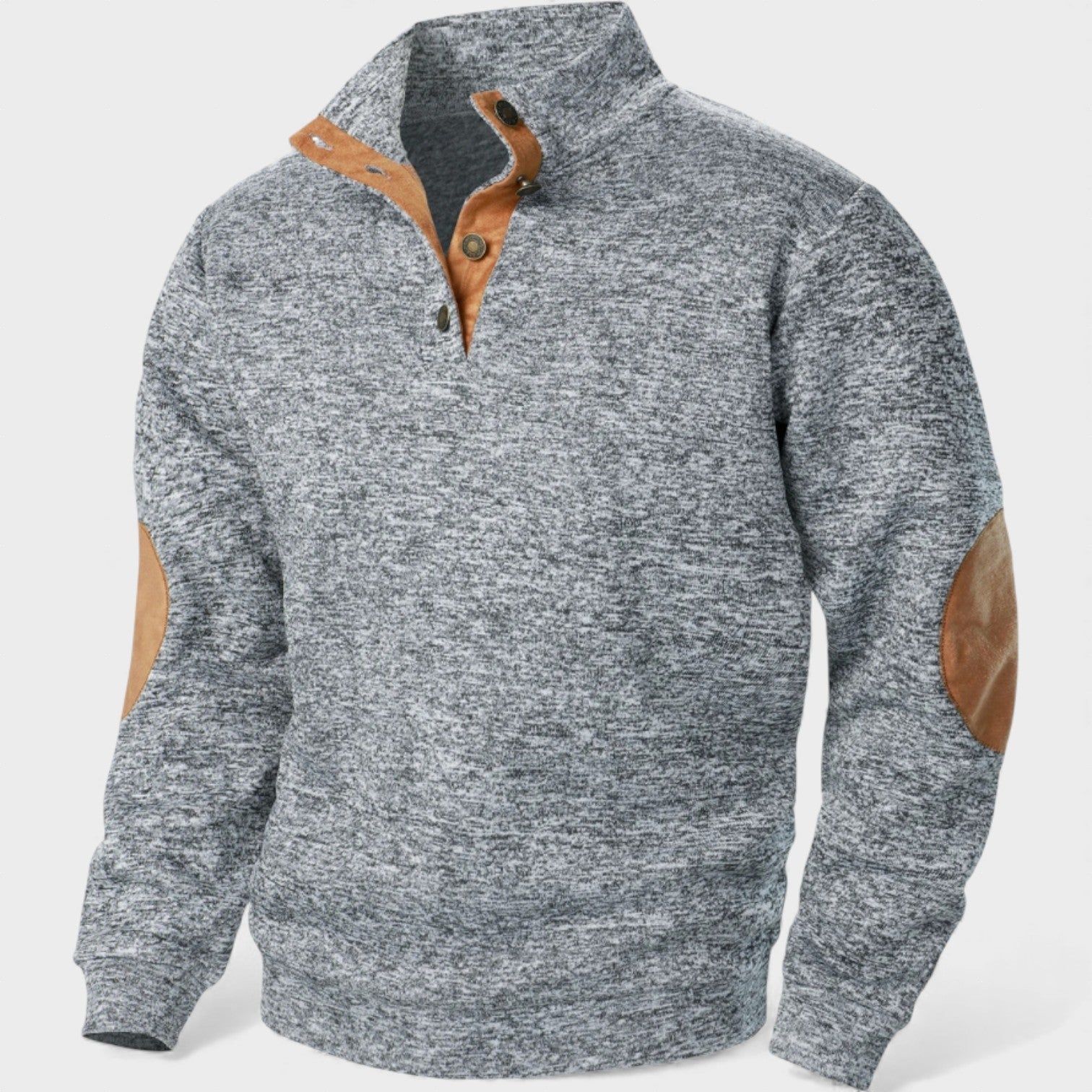 Suéter hombre cuello alto con botones – estilo clásico elegante y cómodo