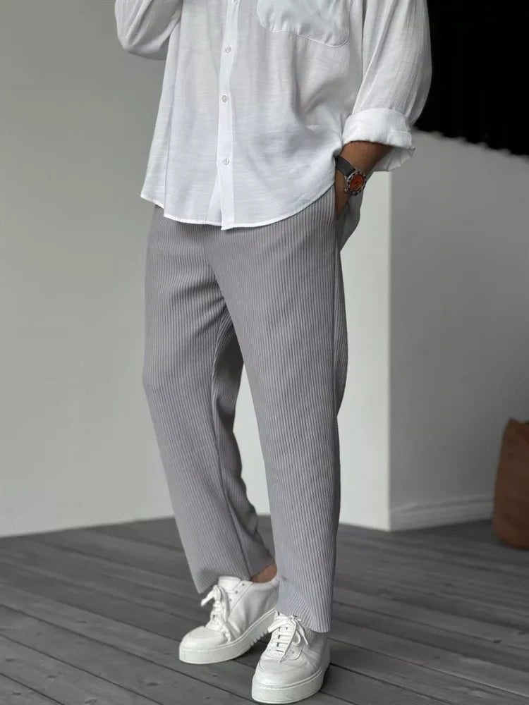 Pantalones hombre elegantes cómodos – estilo clásico versátil diario