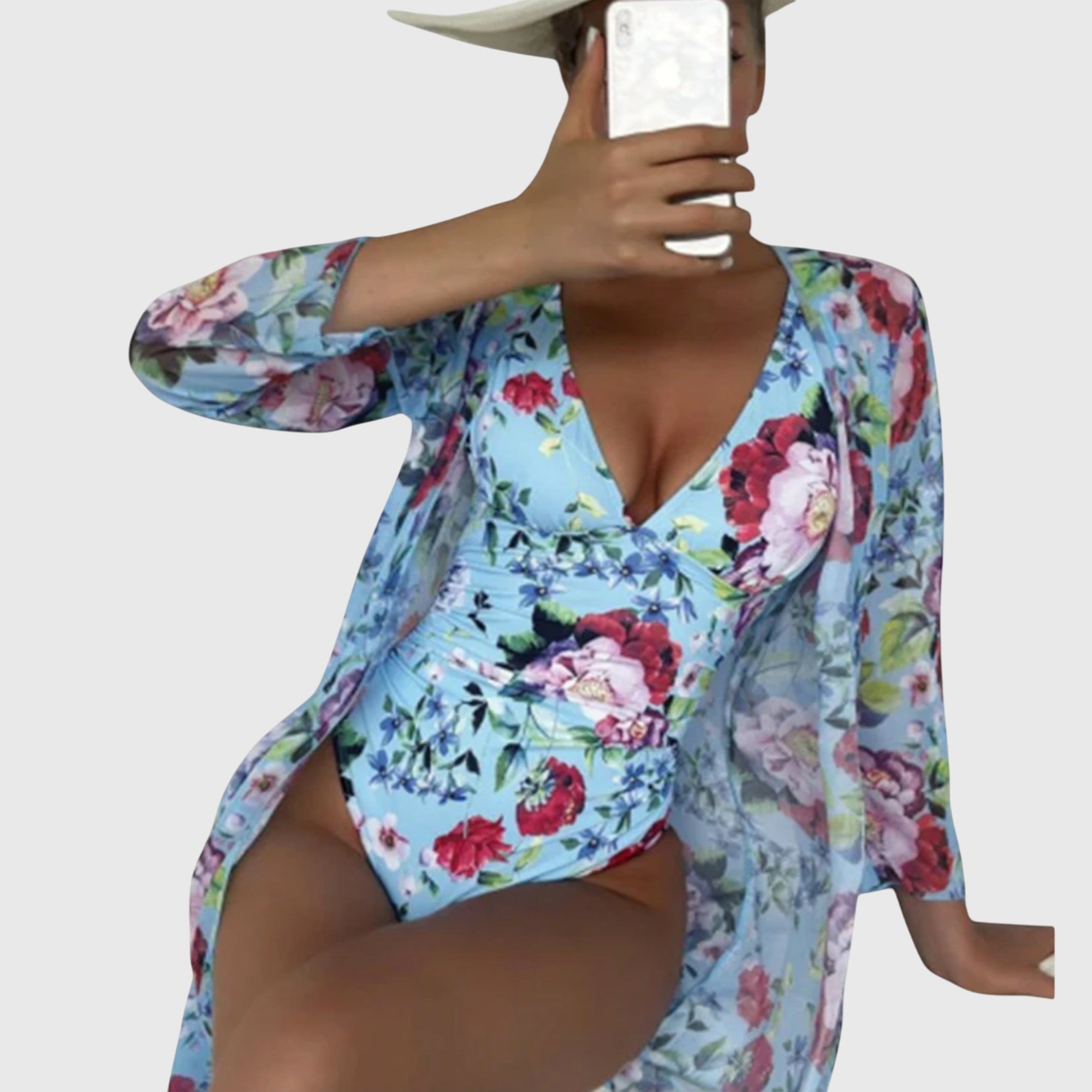 Bañador Mujer Floral Elegante – Conjunto Verano con Estilo