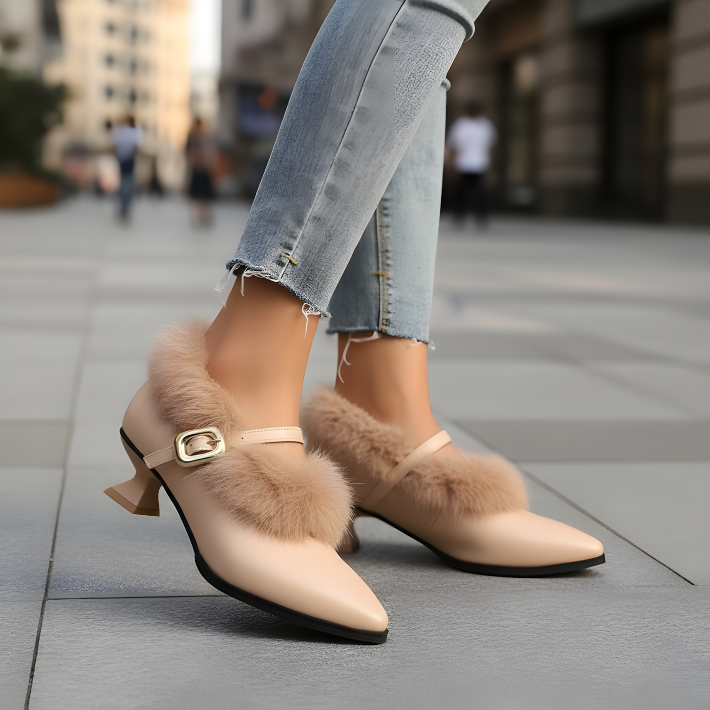 Tacones Mujer Con Forro Suave Y Hebilla – Zapatos Elegantes Para Uso Diario