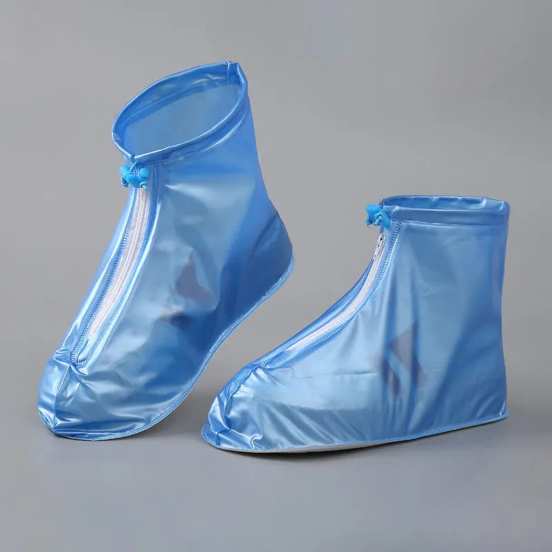 Cubrezapatos impermeables para hombre y mujer con cremallera frontal