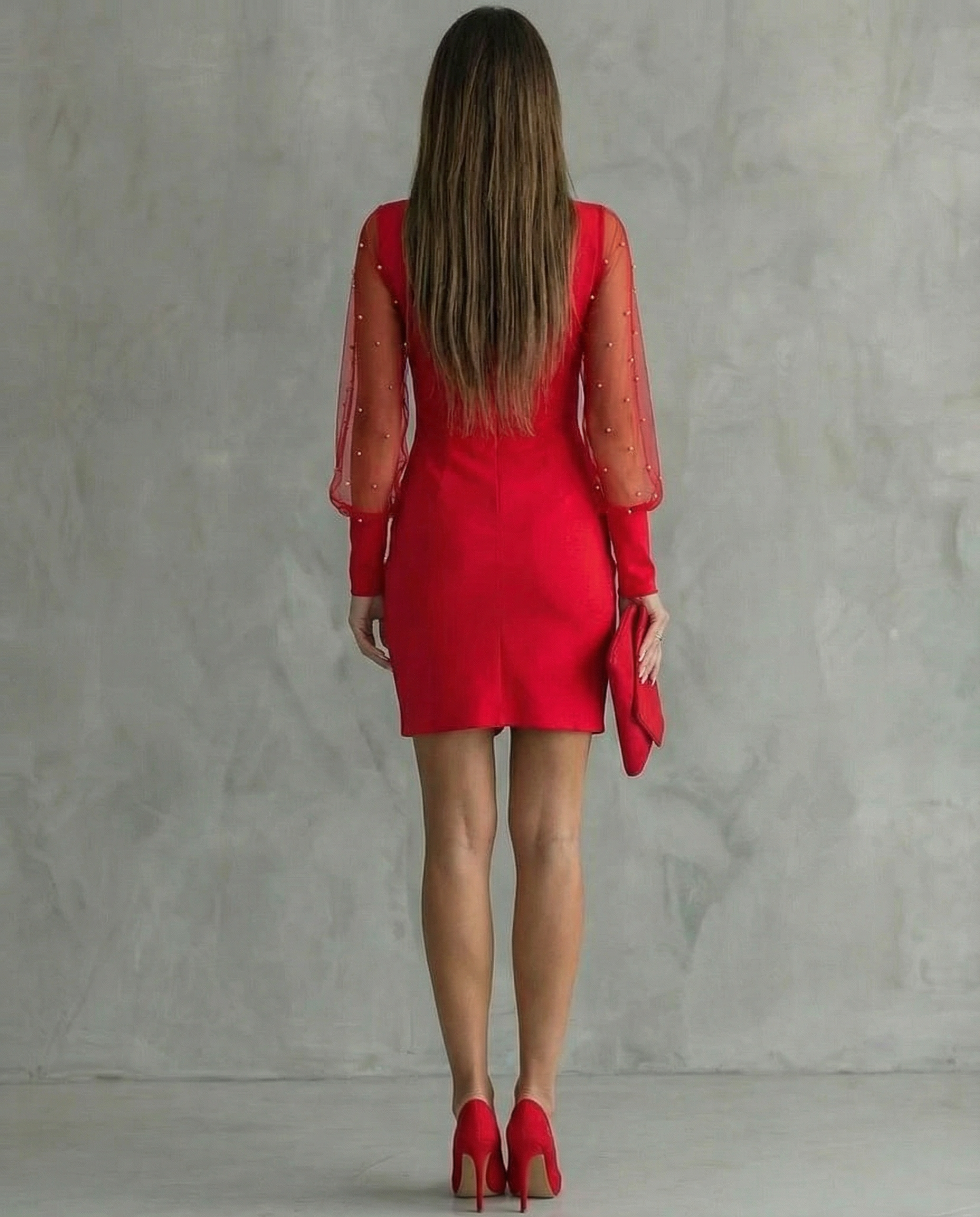 Vestido Corto Mujer Elegante Con Escote En V – Estilo Sofisticado y Fiesta