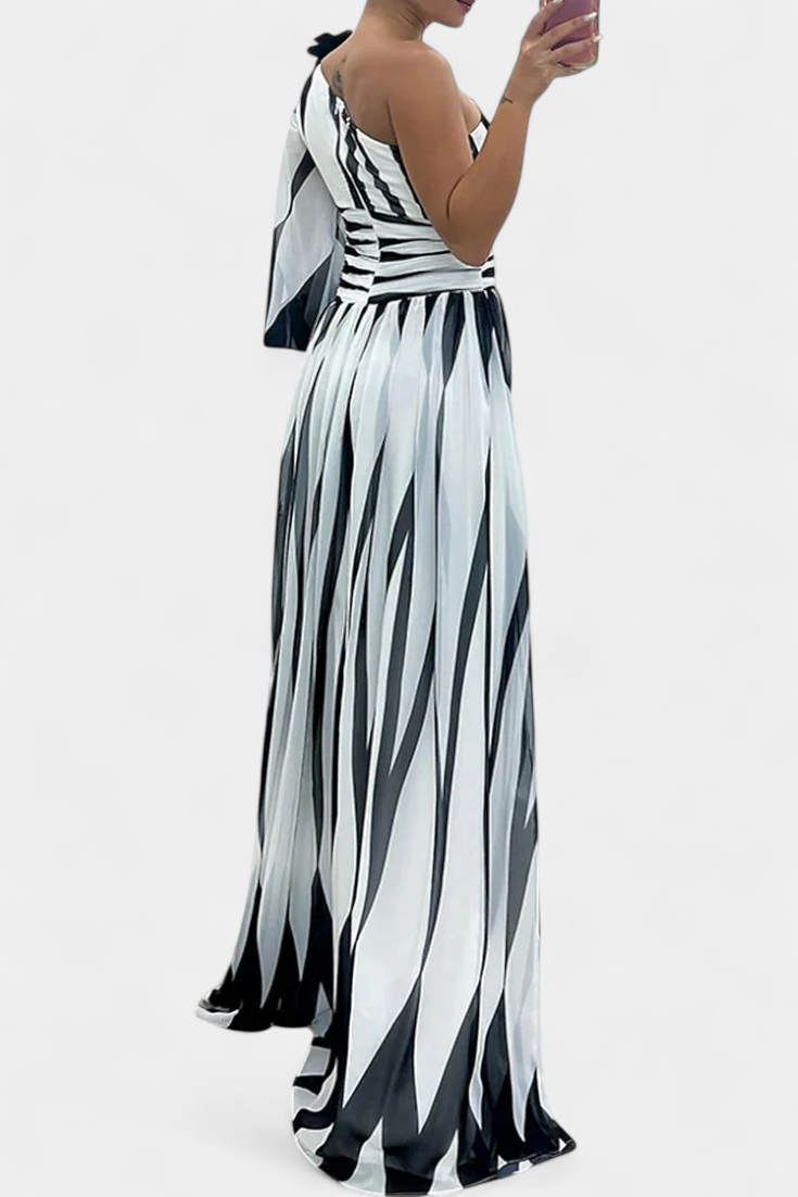 Vestido Maxi Mujer Asimétrico Elegante – Diseño Fluido y Moderno