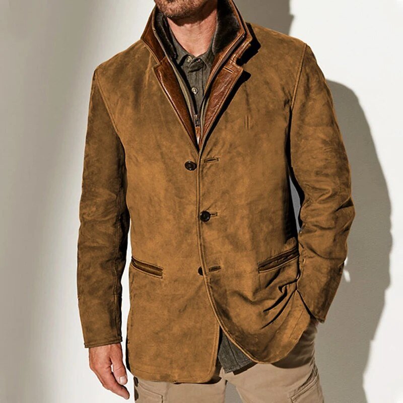 Chaqueta Cuero Hombre Vintage – Estilo Elegante Clásico y Resistente