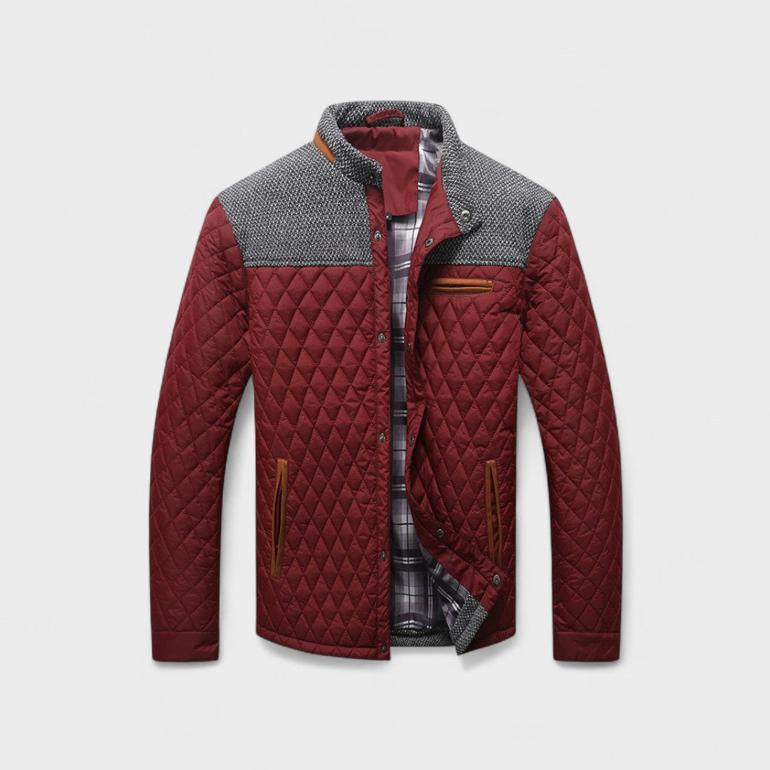 Chaqueta Hombre Acolchada y Resistente – Estilo Clásico para Clima Frío