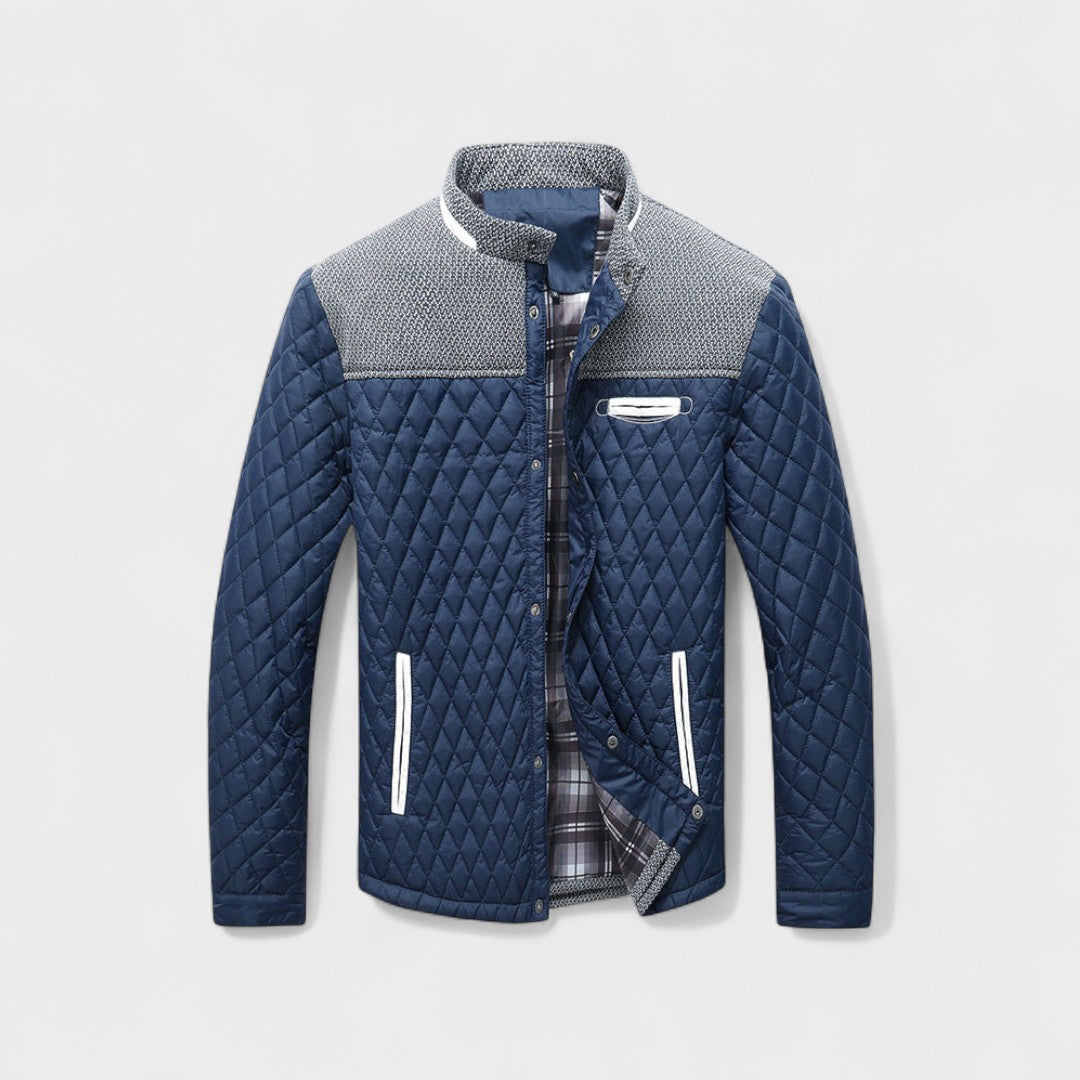 Chaqueta Hombre Acolchada y Resistente – Estilo Clásico para Clima Frío