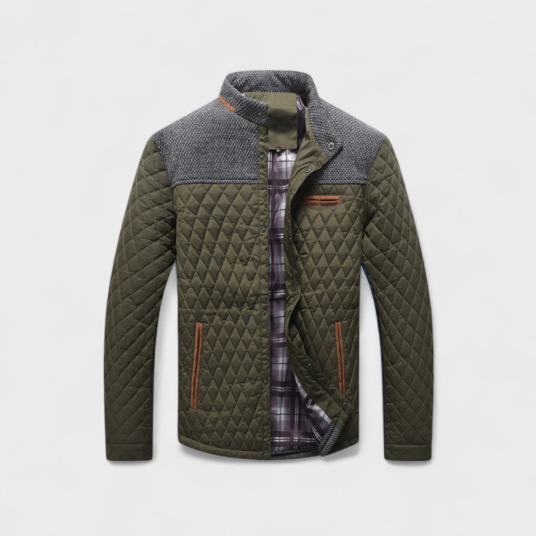 Chaqueta Hombre Acolchada y Resistente – Estilo Clásico para Clima Frío