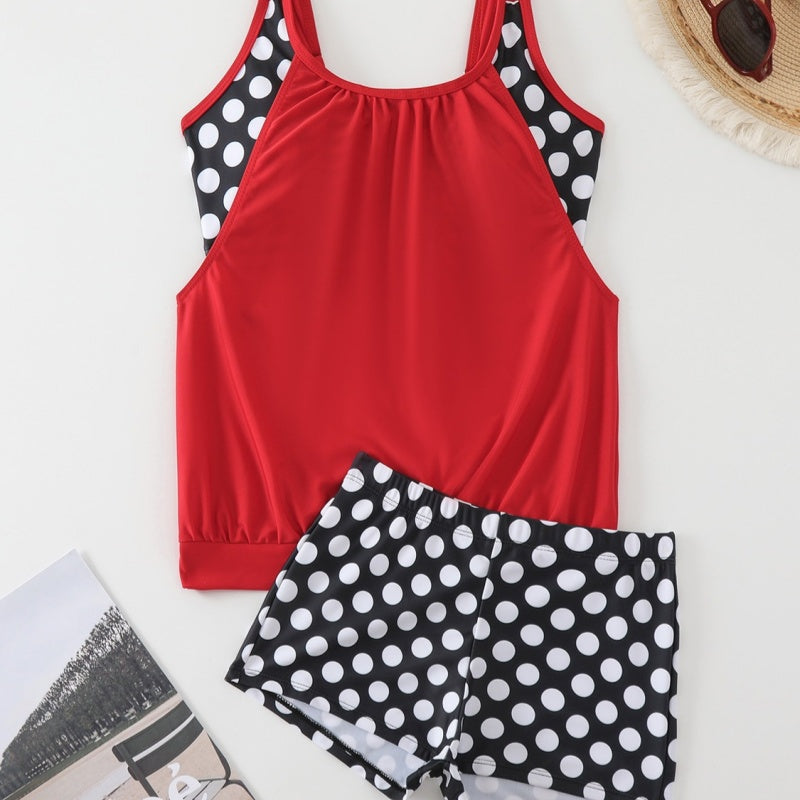 Bikini Mujer Lunares Elegante – Cintura Alta Verano