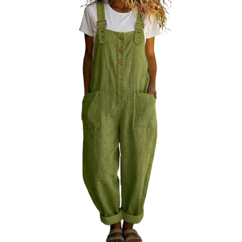 Overall mujer amplio con tirantes ajustables – casual cómodo verano