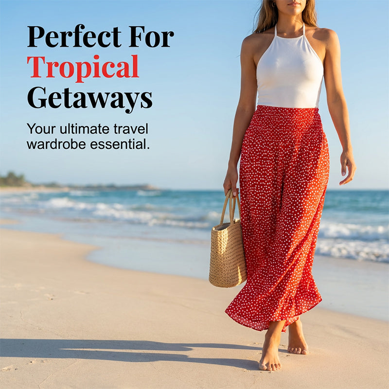 Pantalones Mujer Fluidos Cintura Alta – Estilo Elegante y Cómodo