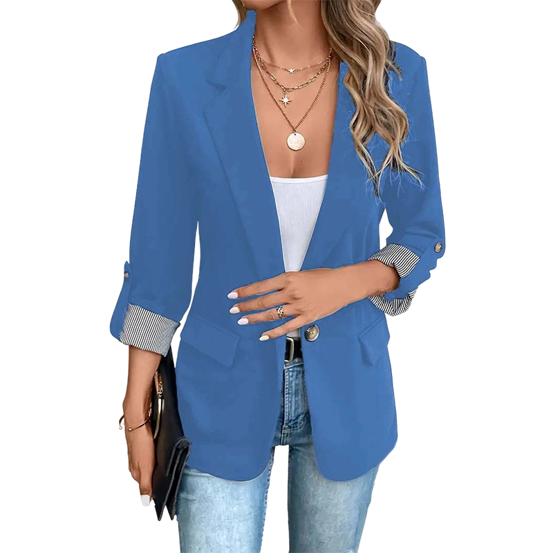 Blazer ligero mujer con solapa y corte estructurado