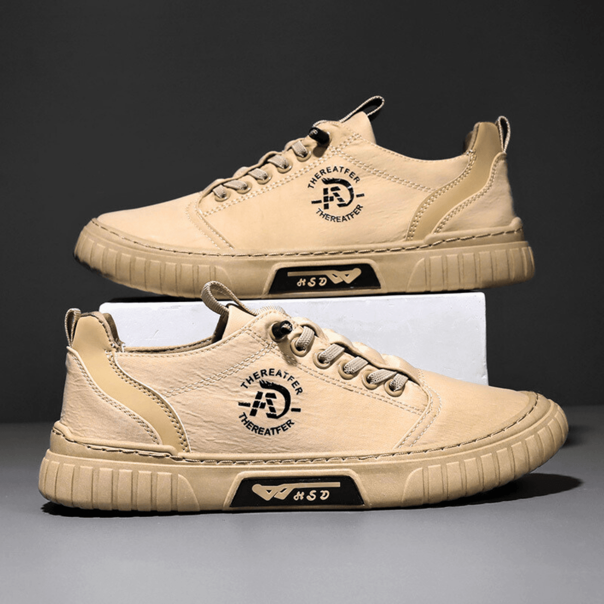 Zapatillas de hombre casuales ligeras con suela gruesa