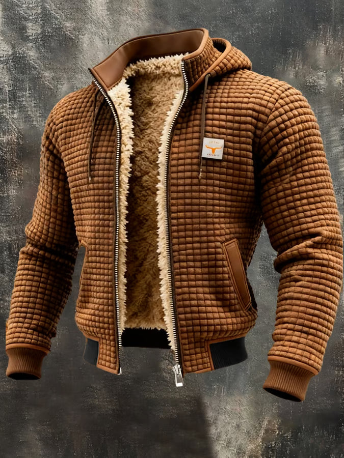 Chaqueta Hombre Acolchada con Capucha – Abrigo Cálido y Estilo Urbano