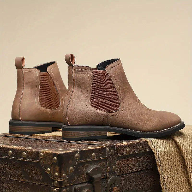 Botas hombre elegantes sin cordones con ajuste cómodo – botines versátiles urbanos