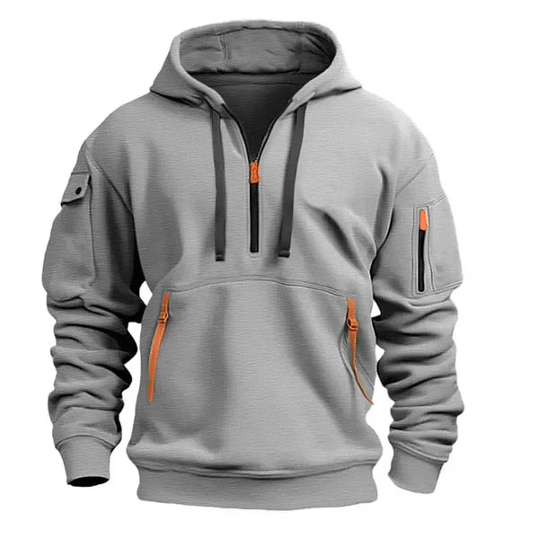 Sudadera hombre con capucha térmica ajuste cómodo – estilo moderno diario