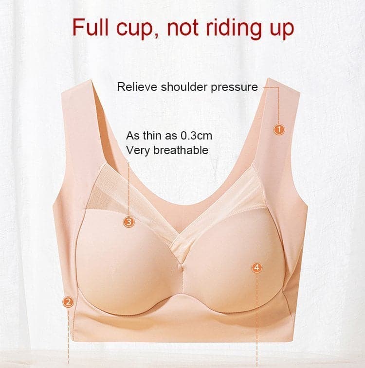 Sujetador Mujer Sin Aros Push Up – Soporte Cómodo y Ajuste Invisible
