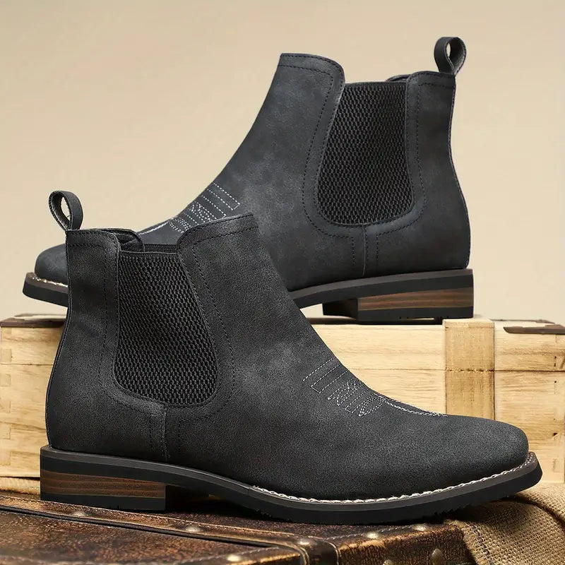 Botas hombre elegantes sin cordones con ajuste cómodo – botines versátiles urbanos