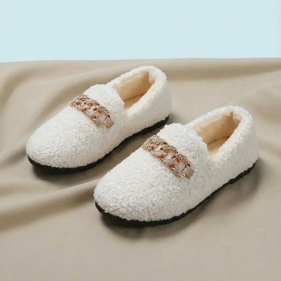Pantuflas mujer cálidas de interior con suela cómoda – estilo elegante hogar
