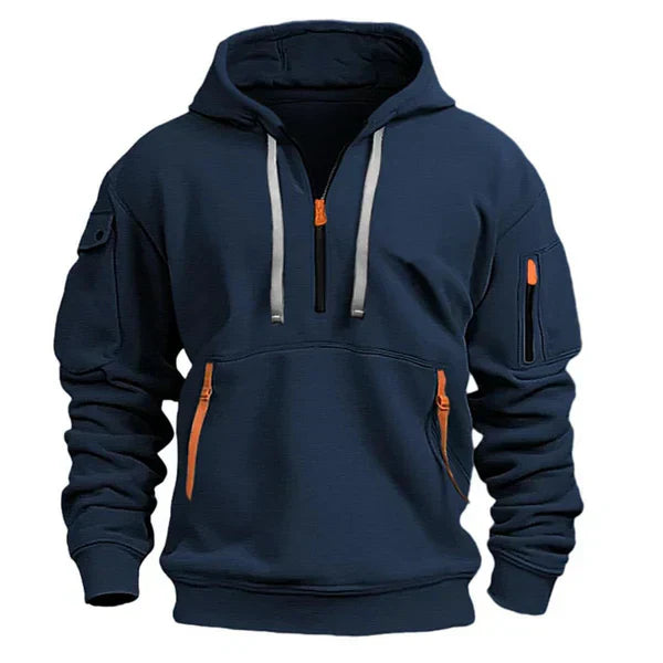 Sudadera hombre con capucha térmica ajuste cómodo – estilo moderno diario