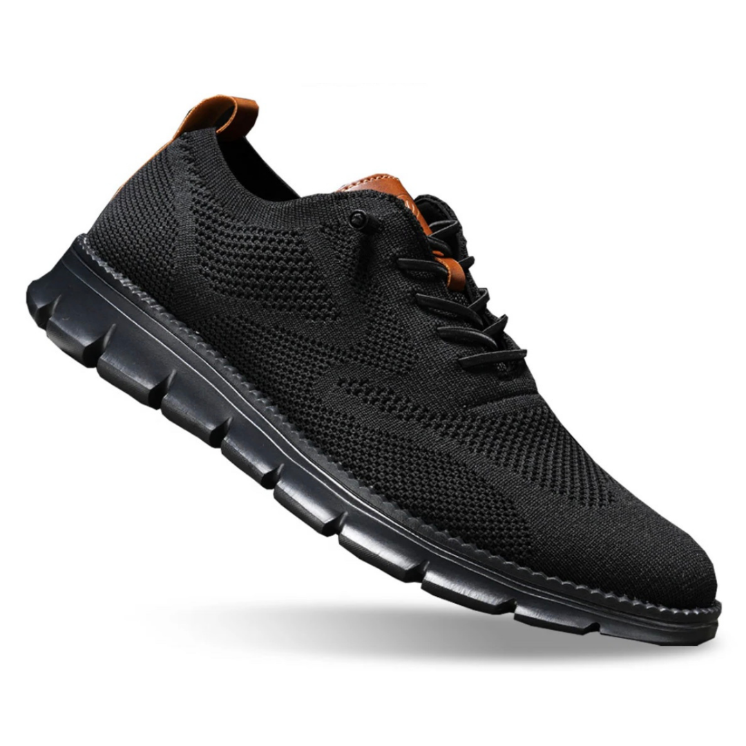 Zapatos de hombre transpirables con cordones y suela flexible