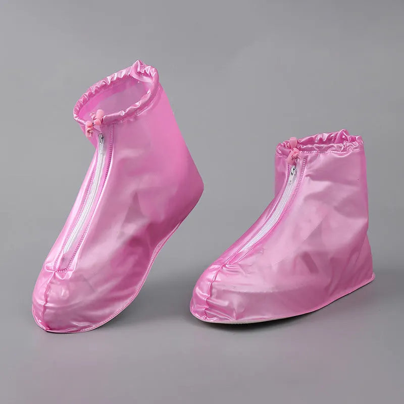Cubrezapatos impermeables para hombre y mujer con cremallera frontal