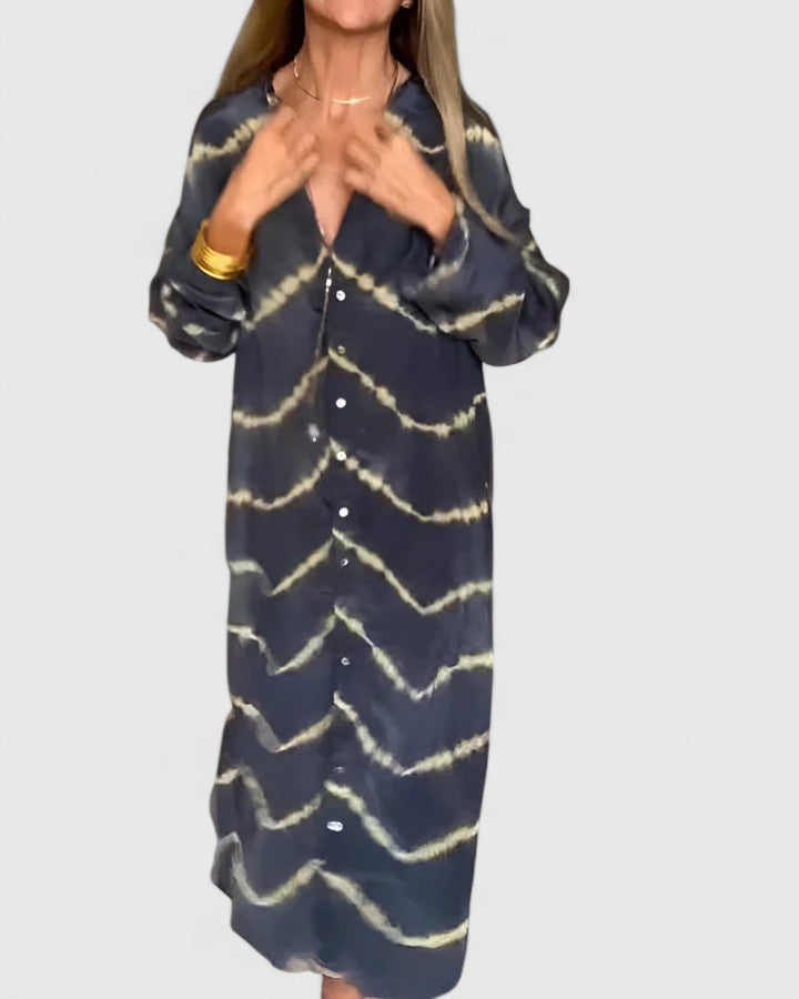 Vestido Maxi Boho Mujer Con Botones – Estilo Fluido y Elegante