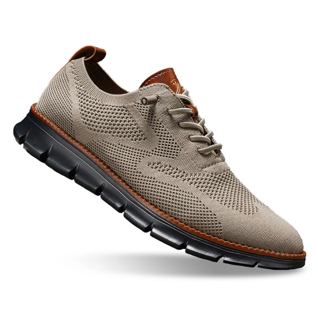 Zapatos de hombre transpirables con cordones y suela flexible