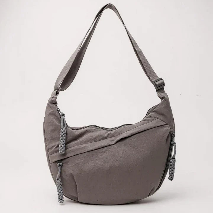 Bolso bandolera mujer en nylon con bolsillos y correa ajustable