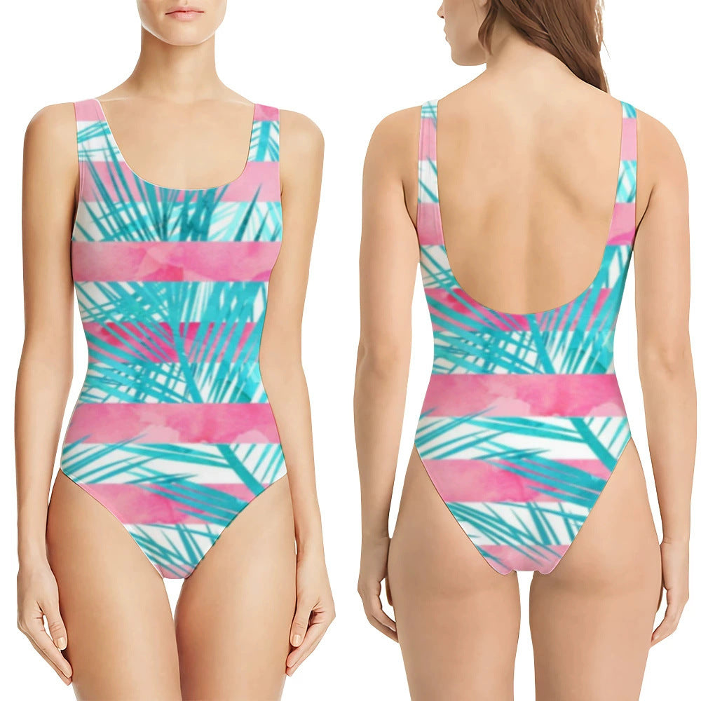 Bañador mujer una pieza estampado 3D – moldeador y moderno