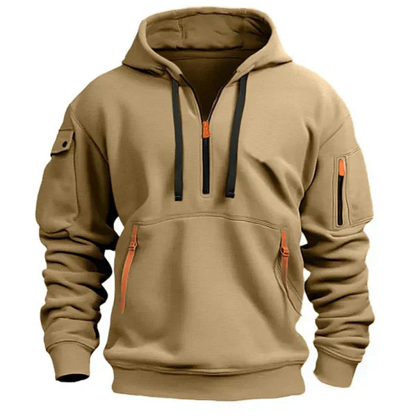 Sudadera hombre con capucha térmica ajuste cómodo – estilo moderno diario