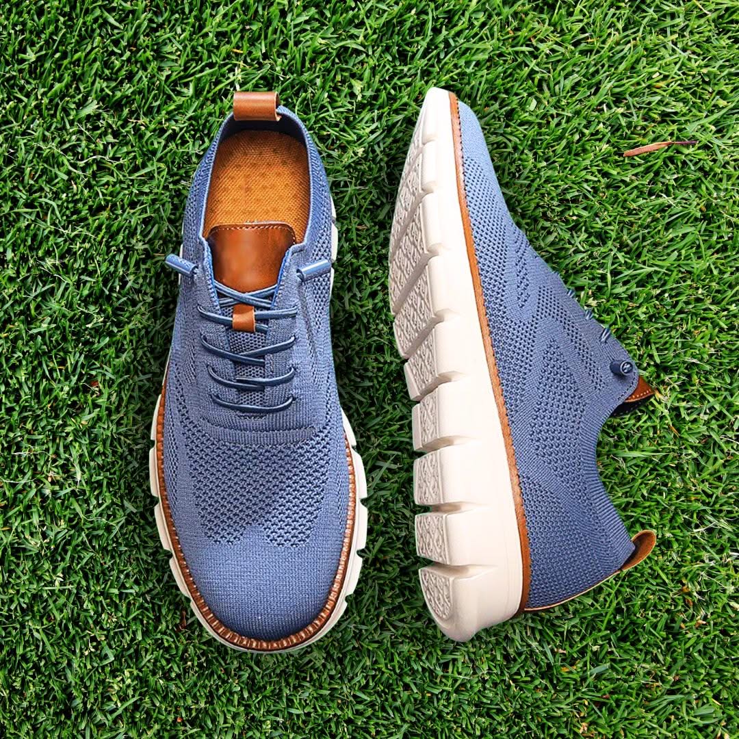 Zapatos de hombre transpirables con cordones y suela flexible