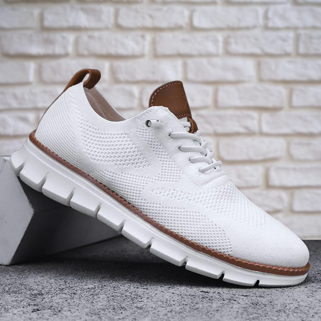 Zapatos de hombre transpirables con cordones y suela flexible