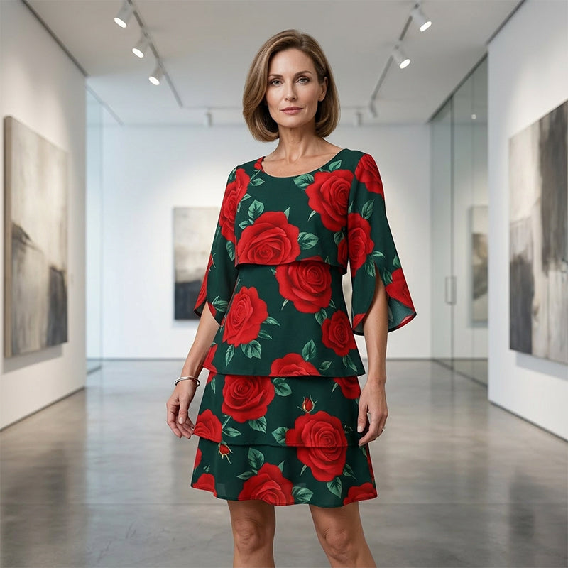 Vestido Floral de Verano Suelto – Estilo Ligero y Elegante