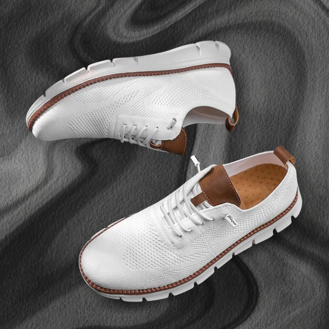 Zapatos de hombre transpirables con cordones y suela flexible