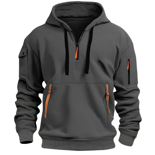Sudadera hombre con capucha térmica ajuste cómodo – estilo moderno diario