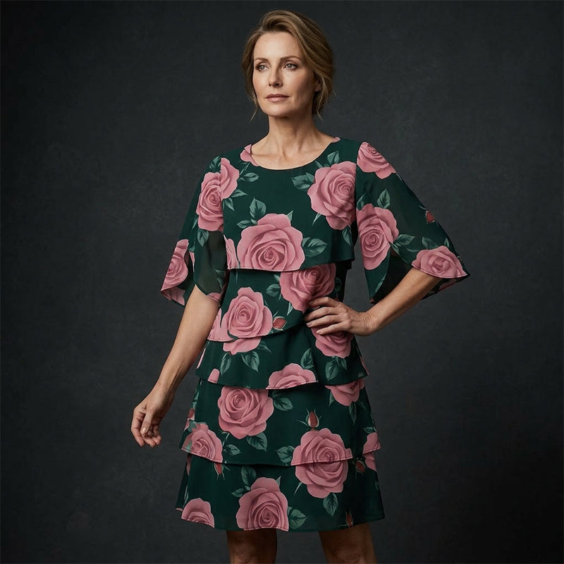 Vestido Floral de Verano Suelto – Estilo Ligero y Elegante