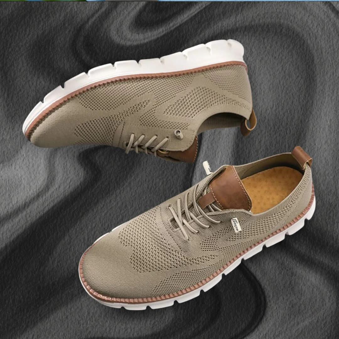 Zapatos de hombre transpirables con cordones y suela flexible