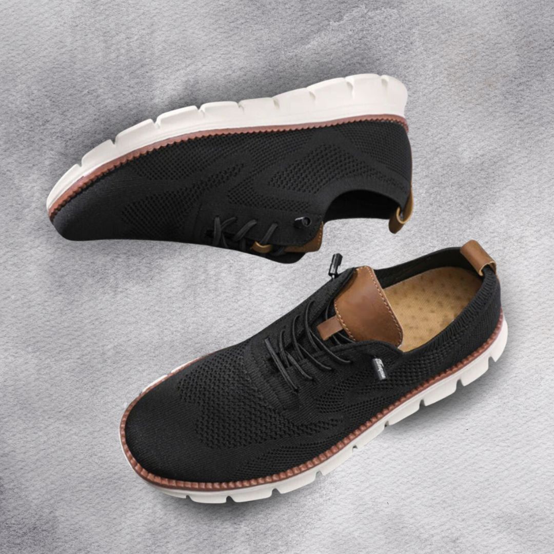 Zapatos de hombre transpirables con cordones y suela flexible