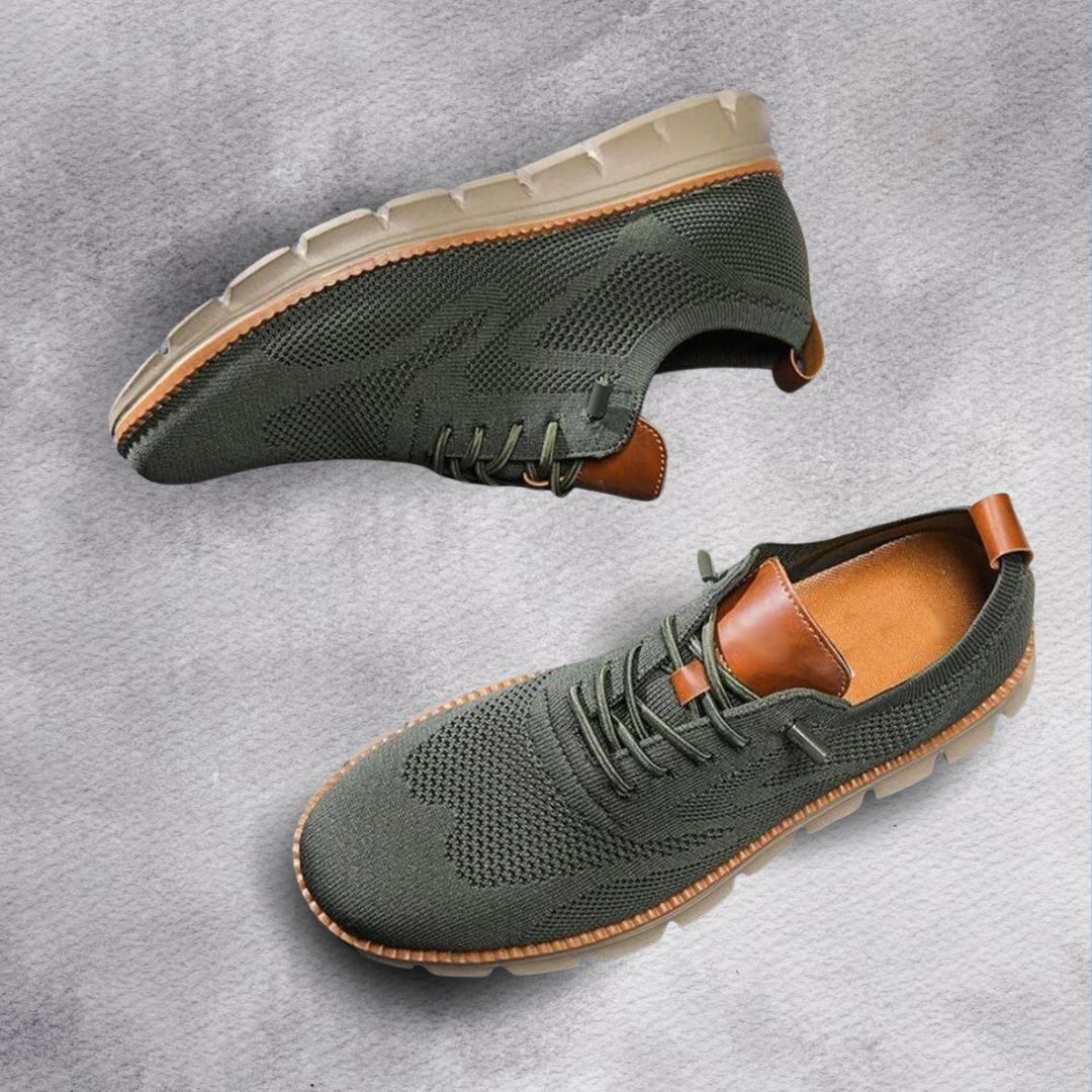 Zapatos de hombre transpirables con cordones y suela flexible