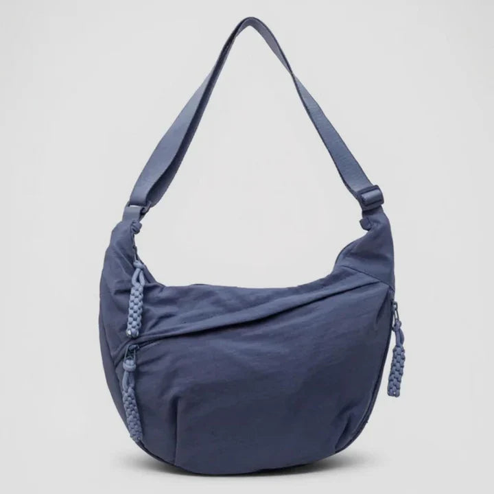 Bolso bandolera mujer en nylon con bolsillos y correa ajustable