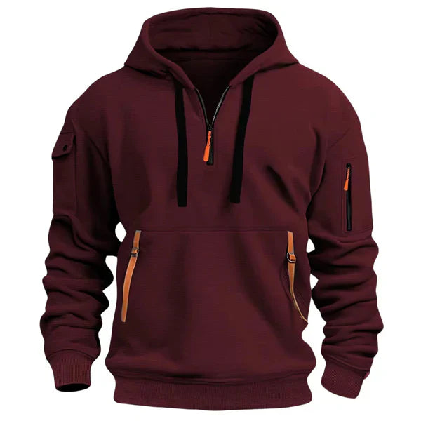 Sudadera hombre con capucha térmica ajuste cómodo – estilo moderno diario