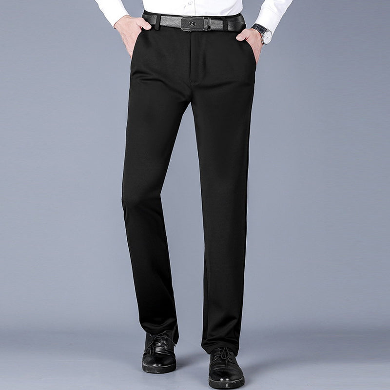 Pantalón slim para hombre de vestir con corte recto elegante