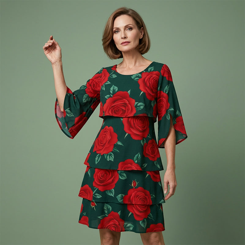 Vestido Floral de Verano Suelto – Estilo Ligero y Elegante