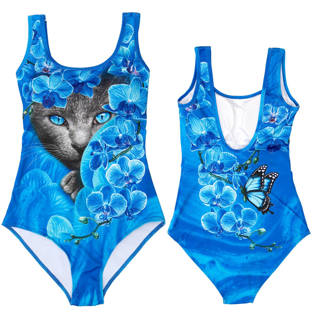 Bañador mujer una pieza estampado 3D – moldeador y moderno