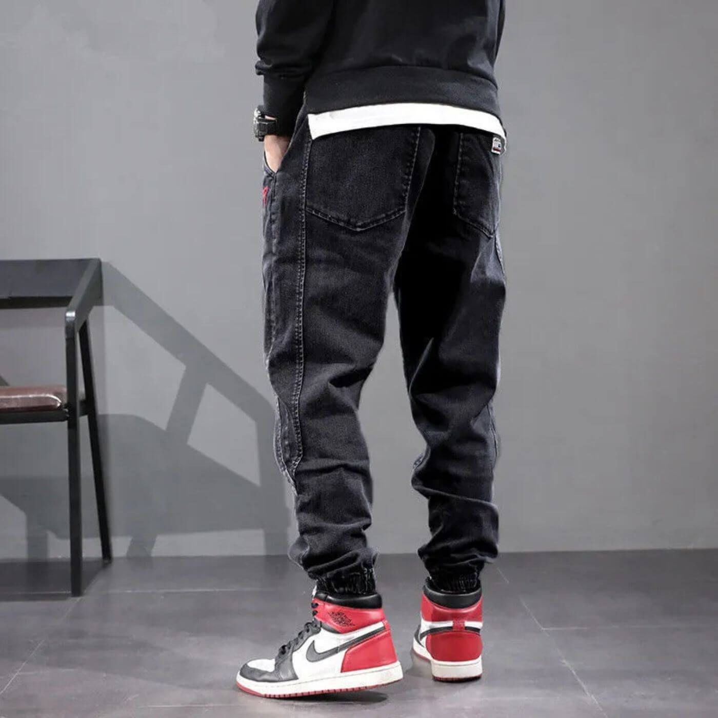 Pantalones harem hombre cómodos modernos – estilo casual versátil diario