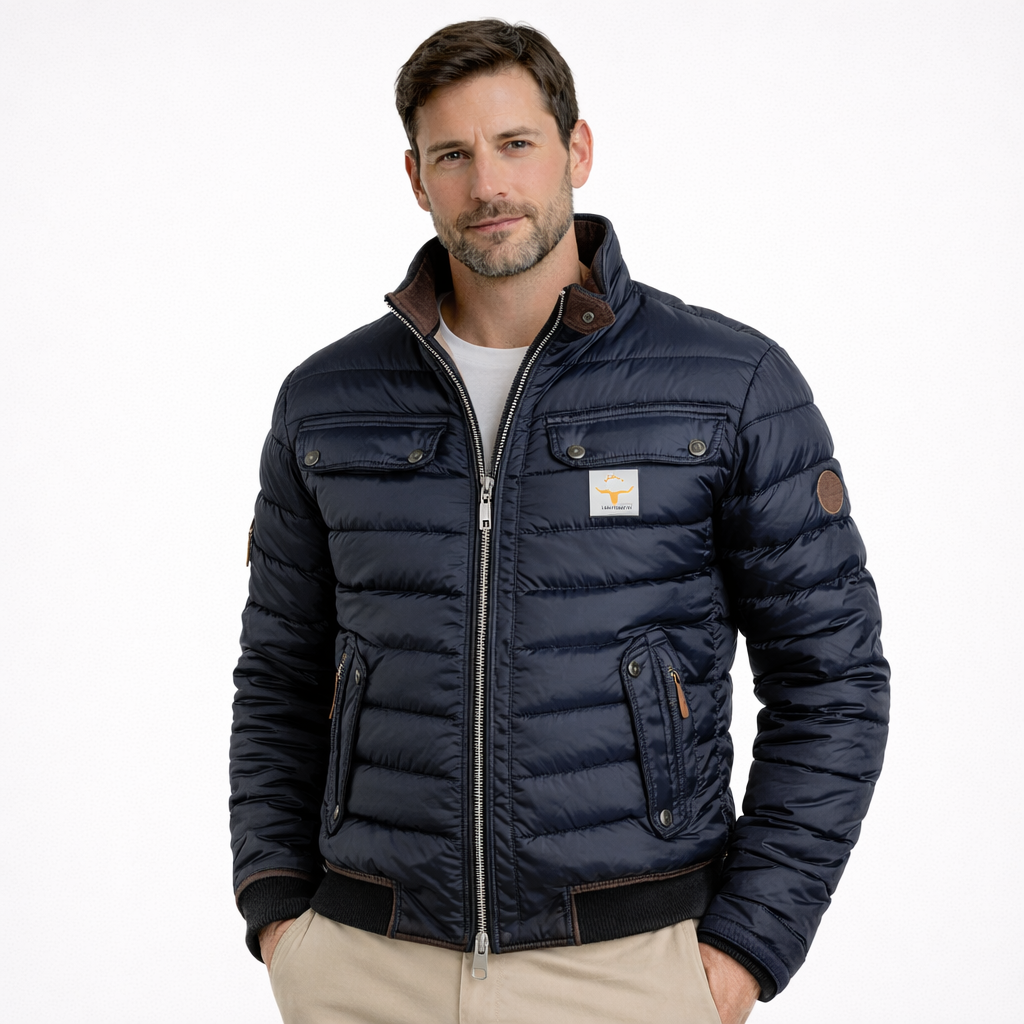 Chaqueta Hombre Acolchada Ligera – Abrigo Cálido y Estilo Moderno